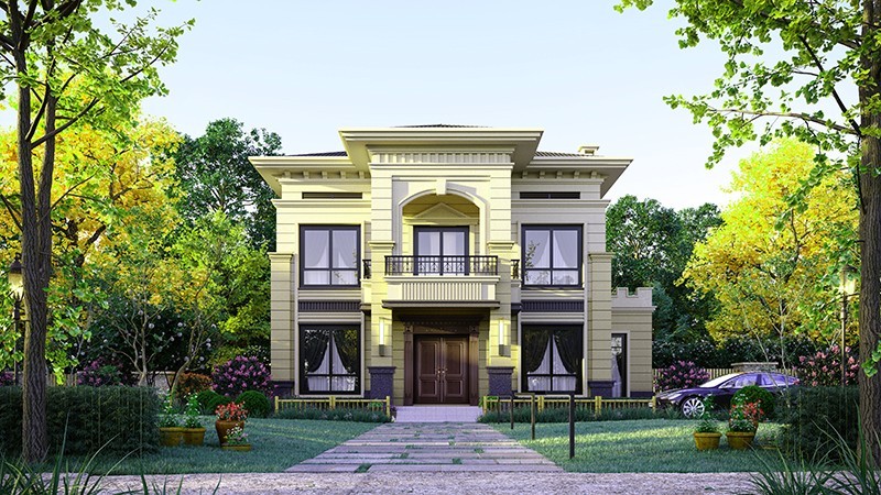 新余中式合院住宅，开放庭院与邻里乡亲更亲近